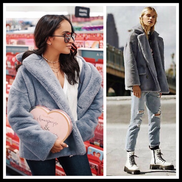 FREE PEOPLE TEDDY COAT JACKET FAUX FUR COAT A3C - Picture 13 of 16